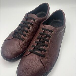 BIRCHBURY Bramford Barefoot Minimalist Leather Slip-on Sneakers Brown Men’s 12